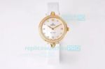 Swiss Replica Omega De Ville Ladies Watch Yellow Gold White MOP Dial Watch